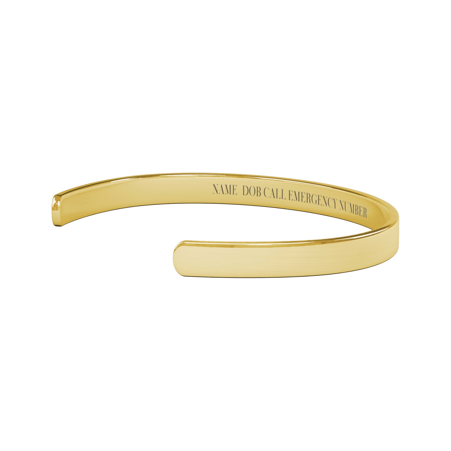 Medical Alert Cuff Bracelet, CUSTOMIZE, Medical ID Bracelet, Gold, Silver, Rose Gold, Medic alert jewelry, gift
