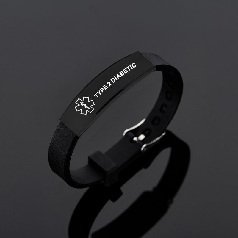 Black Stainless Steel Bracelets
Medical alert
Diabetes ID