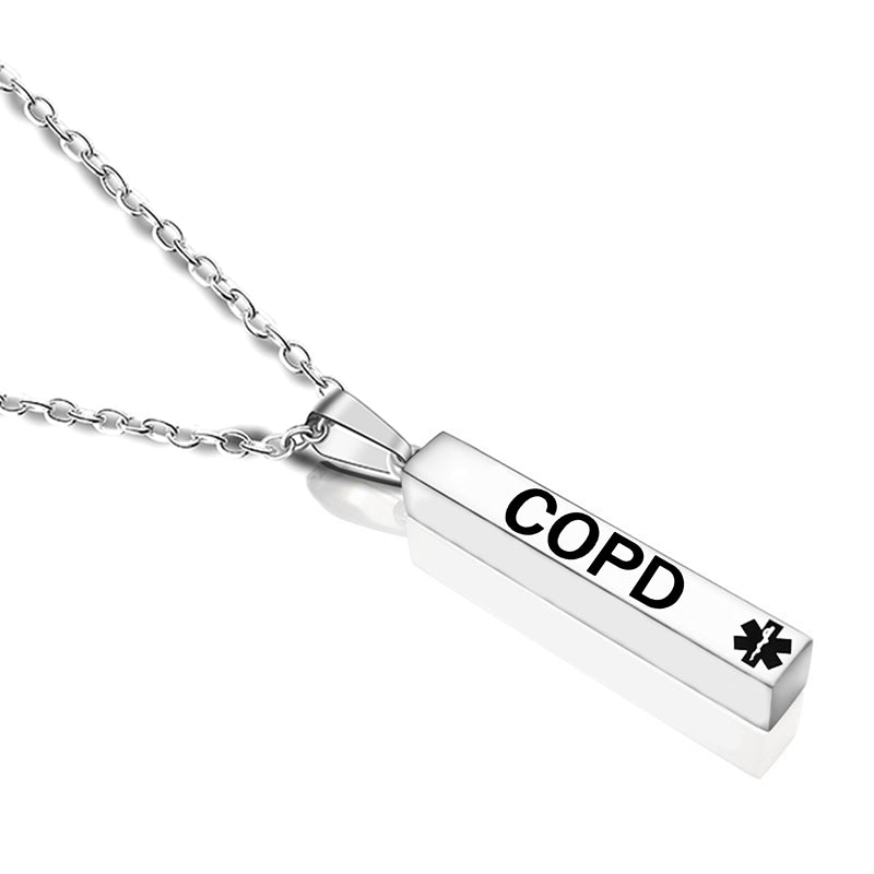 Engraved medical alert necklace 