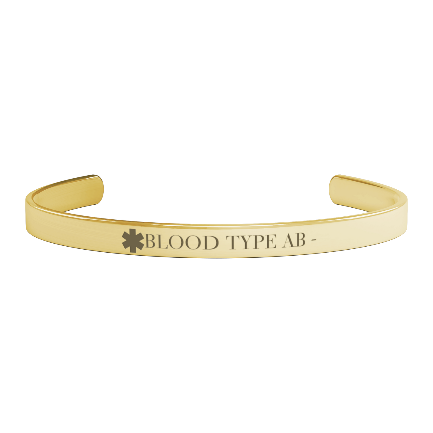 Medical Alert Blood Type Bracelet AB-