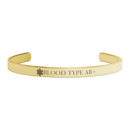 Medical Alert Blood Type Bracelet AB+