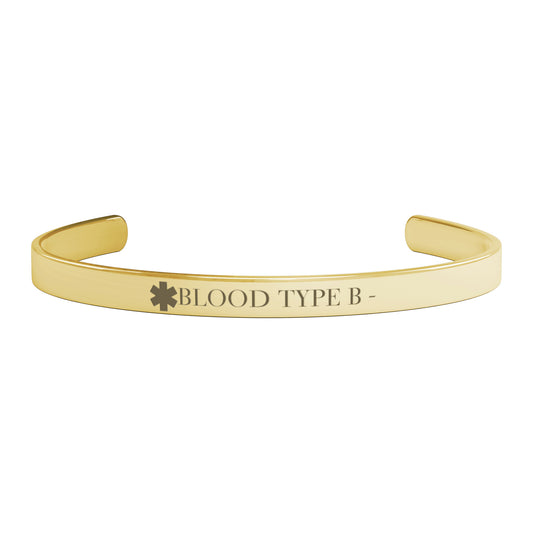 Medical Alert Blood Type Bracelet B-