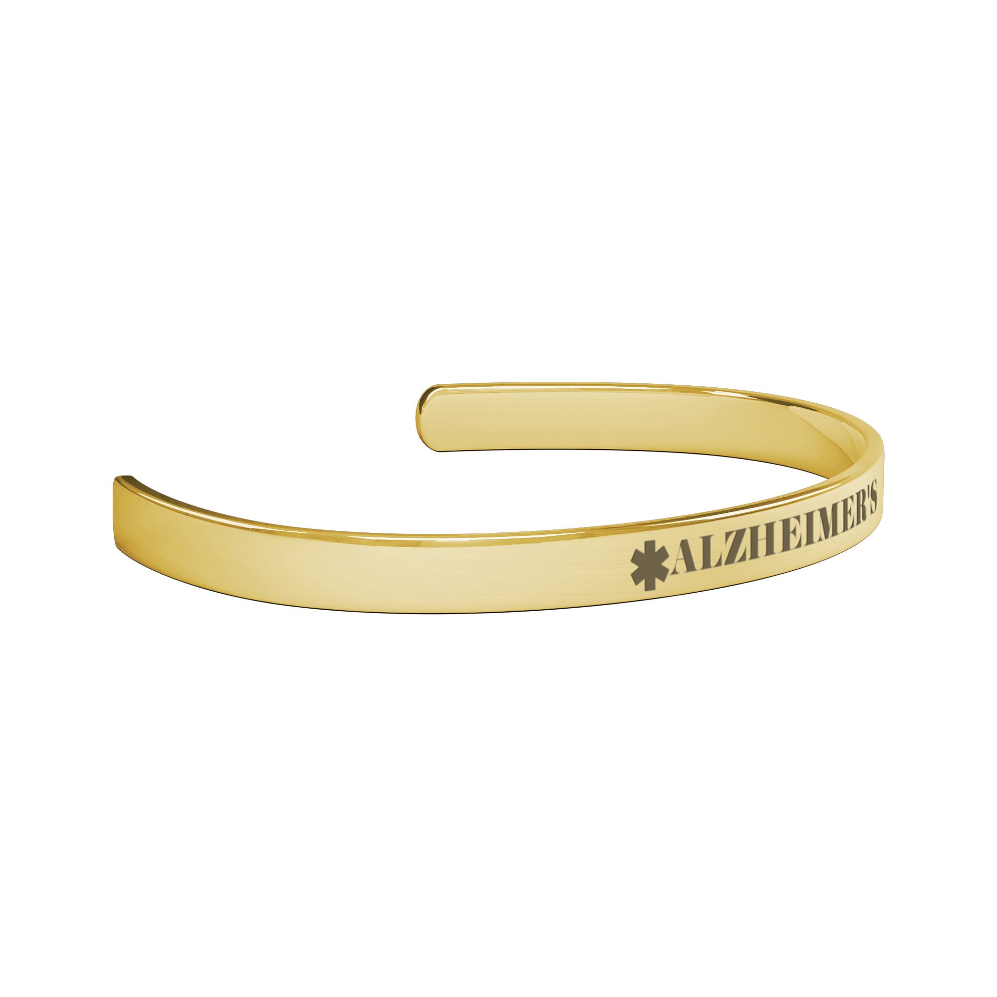 Medical Alert Cuff Bracelet | ALZHEIMER'S | Medical ID Bracelet – Vital ...