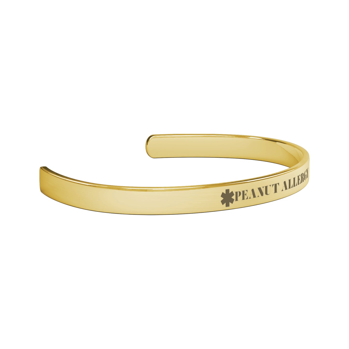 Medical Alert Cuff Bracelet | PEANUT ALLERGY | Vital Drip 7