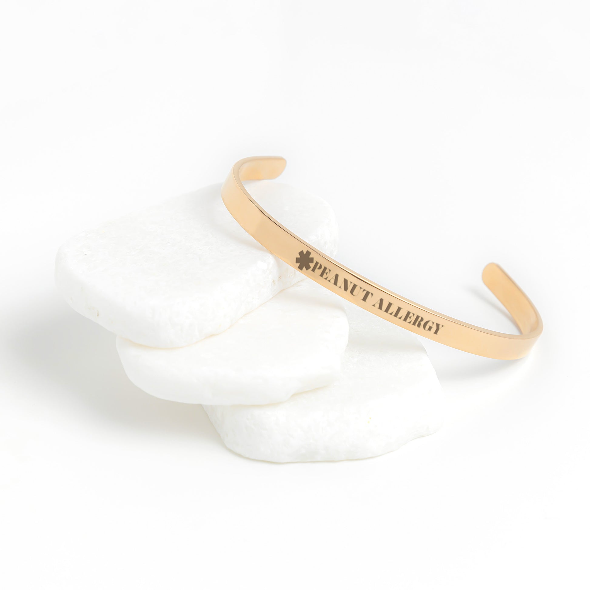 Medical Alert Cuff Bracelet | PEANUT ALLERGY | Vital Drip 7